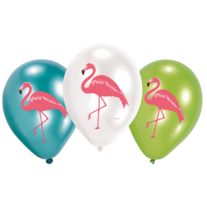 6 flamingo balloner