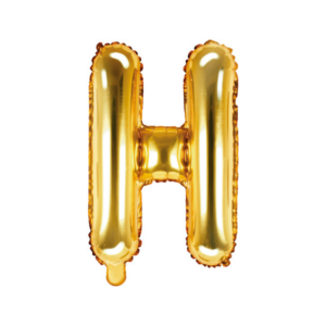 Bogstav Ballon Guld H 35 cm